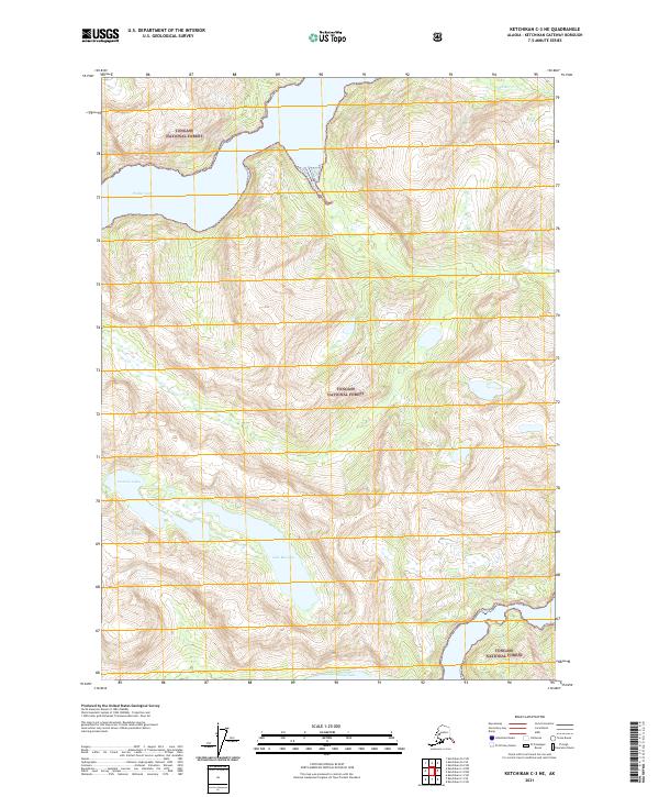 Ketchikan C-3 NE, AK — USGS 7.5-minute topo (2021)