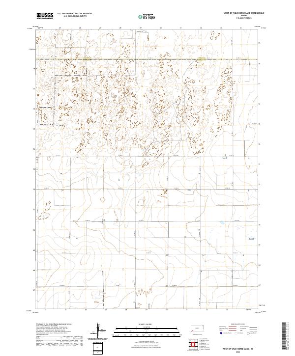 West of Wild Horse Lake, KS — USGS 7.5-minute topo (2022)