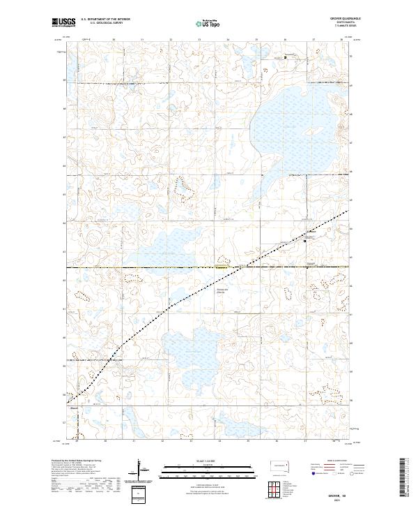 Grover, SD — USGS 7.5-minute topo (2021)