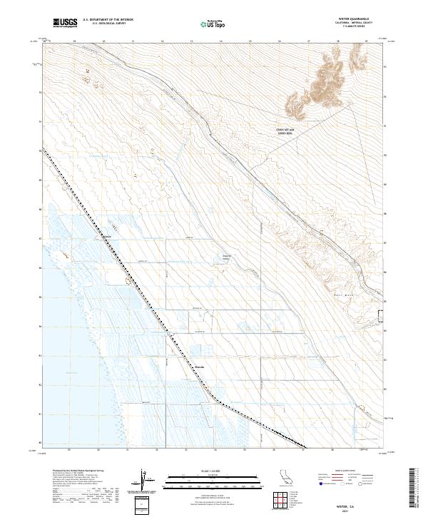 Wister, CA — USGS 7.5-minute topo (2021)