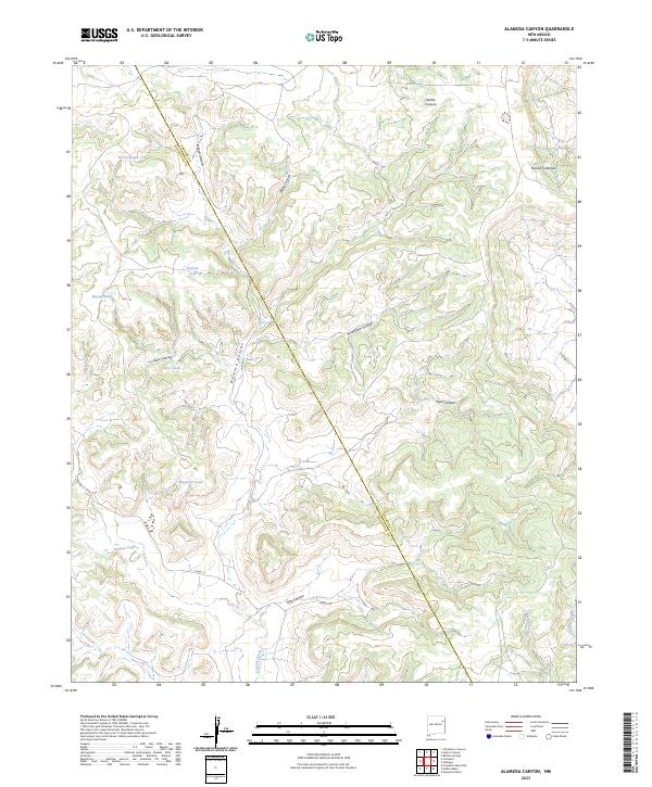 Alamosa Canyon, NM — USGS 7.5-minute topo (2023)