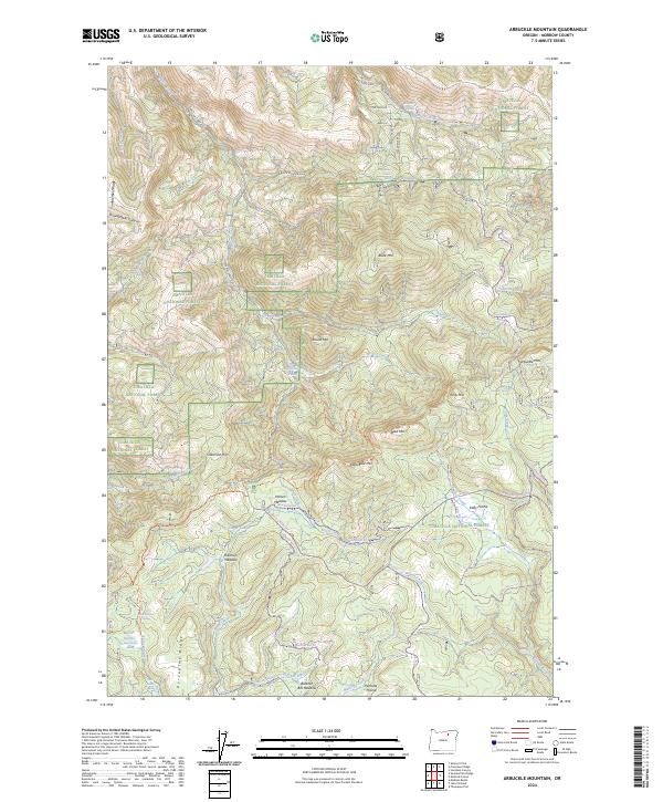 Arbuckle Mountain, OR — USGS 7.5-minute topo (2024)