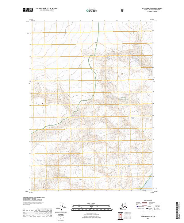 Anchorage B-3 SE, AK — USGS 7.5-minute topo (2023)