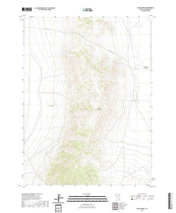 Chase Spring, NV — USGS 7.5-minute topo (2021)