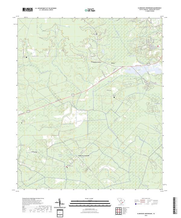Clubhouse Crossroads, SC — USGS 7.5-minute topo (2024)