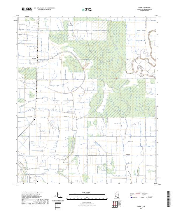 Lobdell, MS — USGS 7.5-minute topo (2024)