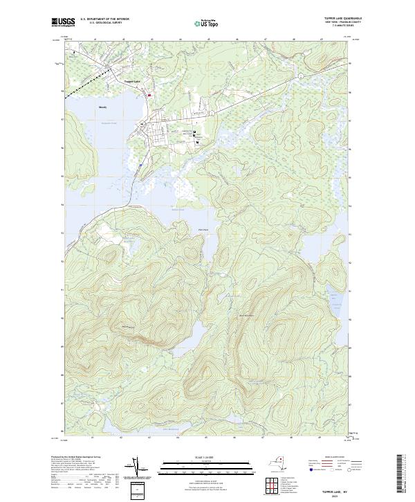 Tupper Lake, NY — USGS 7.5-minute topo (2023)