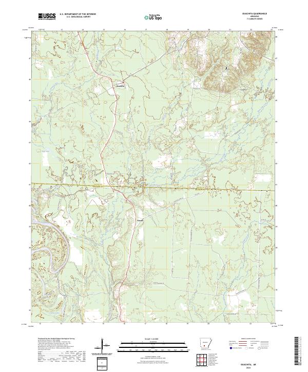 Ouachita, AR — USGS 7.5-minute topo (2024)