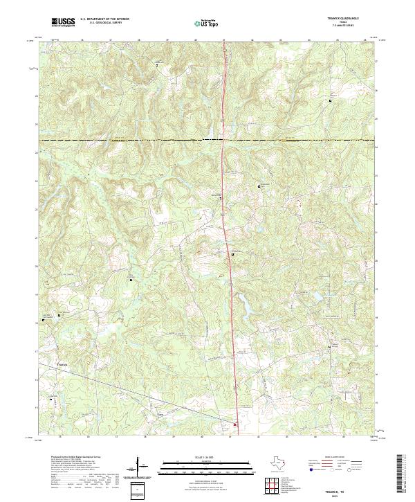 Trawick, TX — USGS 7.5-minute topo (2022)