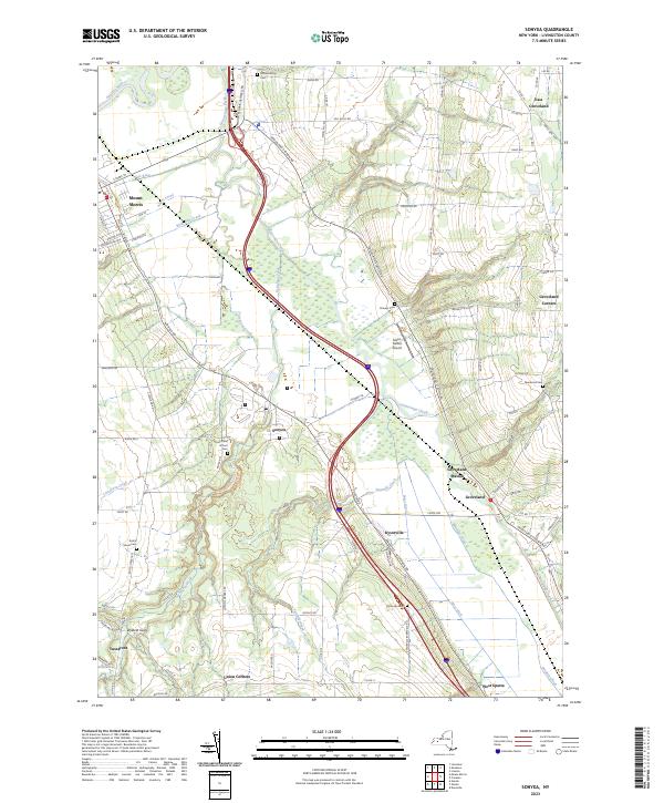 Sonyea, NY — USGS 7.5-minute topo (2023)