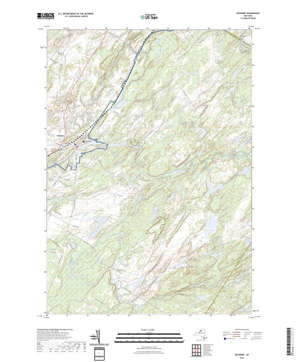 Antwerp, NY — USGS 7.5-minute topo (2023)