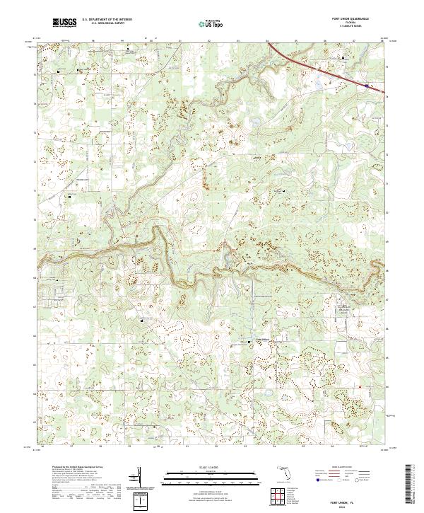 Fort Union, FL — USGS 7.5-minute topo (2024)