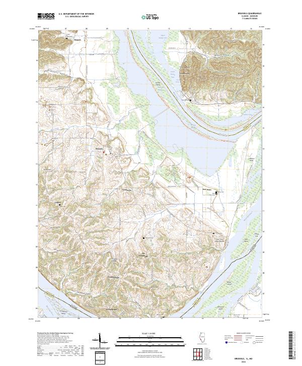 Brussels, IL-MO — USGS 7.5-minute topo (2024)
