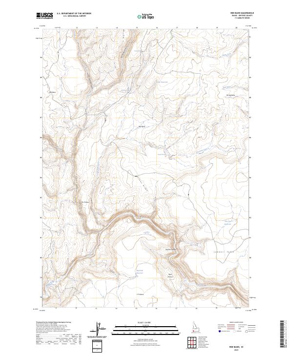 Red Basin, ID — USGS 7.5-minute topo (2023)