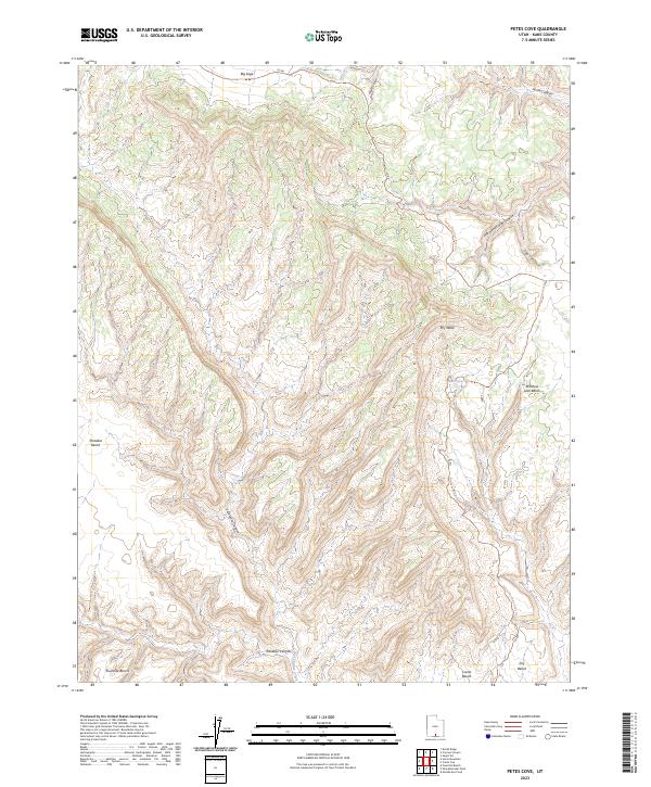 Petes Cove, UT — USGS 7.5-minute topo (2023)