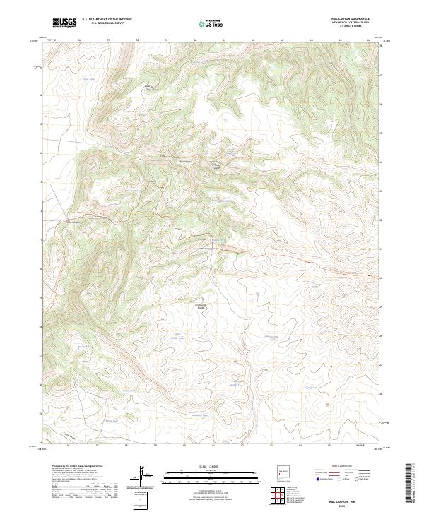 Rail Canyon, NM — USGS 7.5-minute topo (2023)