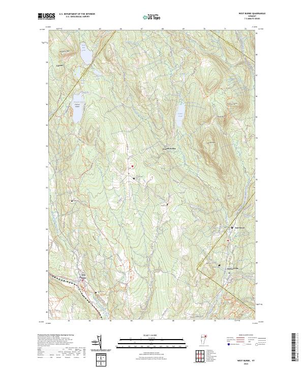West Burke, VT — USGS 7.5-minute topo (2024)