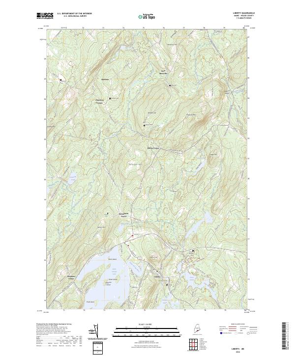 Liberty, ME — USGS 7.5-minute topo (2024)