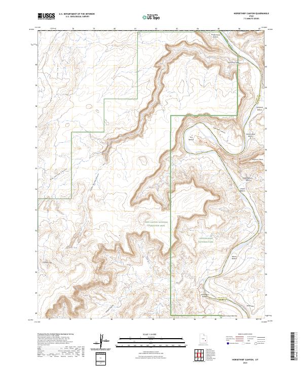 Horsethief Canyon, UT — USGS 7.5-minute topo (2023)