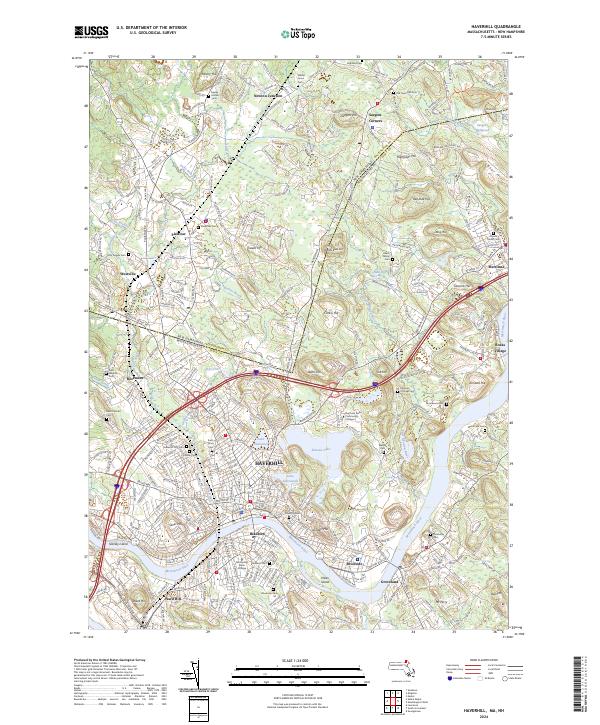 Haverhill, MA-NH — USGS 7.5-minute topo (2024)