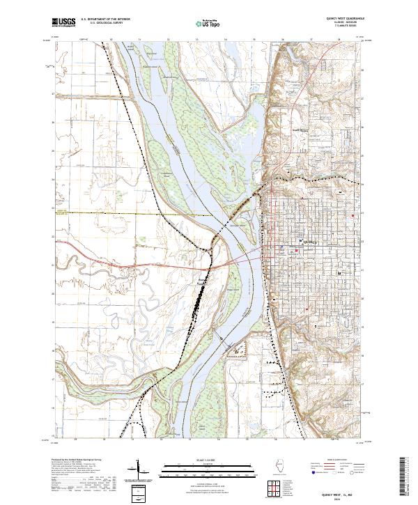 Quincy West, IL-MO — USGS 7.5-minute topo (2024)