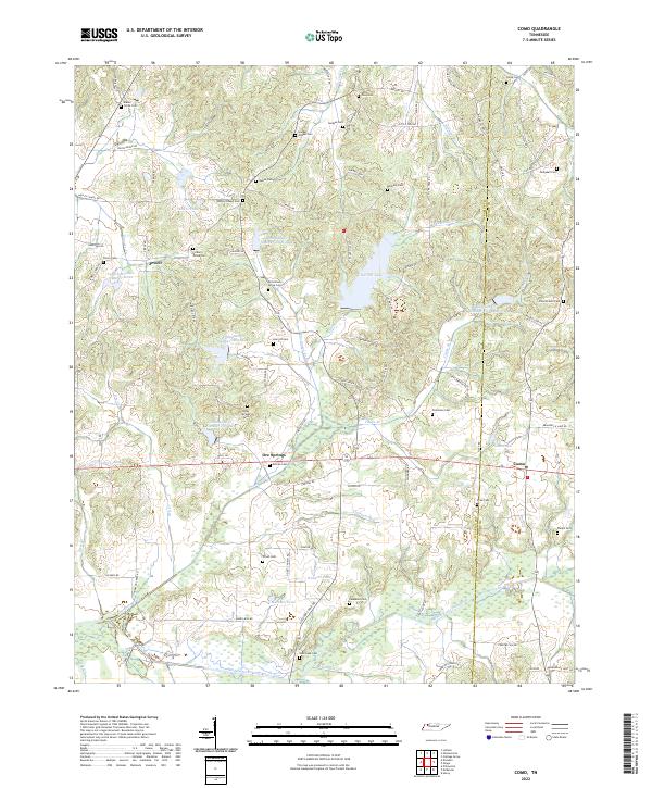 Como, TN — USGS 7.5-minute topo (2022)