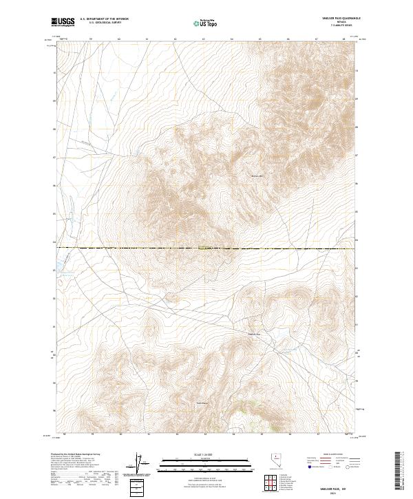 Smelser Pass, NV — USGS 7.5-minute topo (2021)