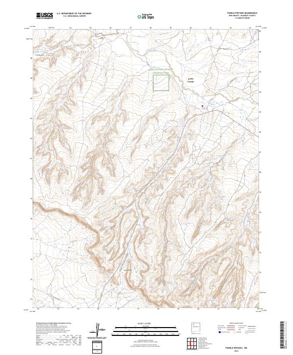 Pueblo Pintado, NM — USGS 7.5-minute topo (2023)