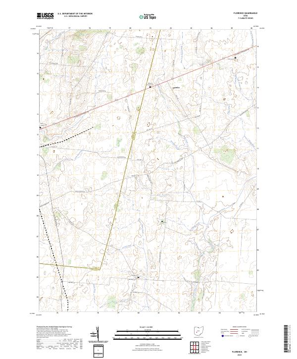 Florence, OH — USGS 7.5-minute topo (2023)