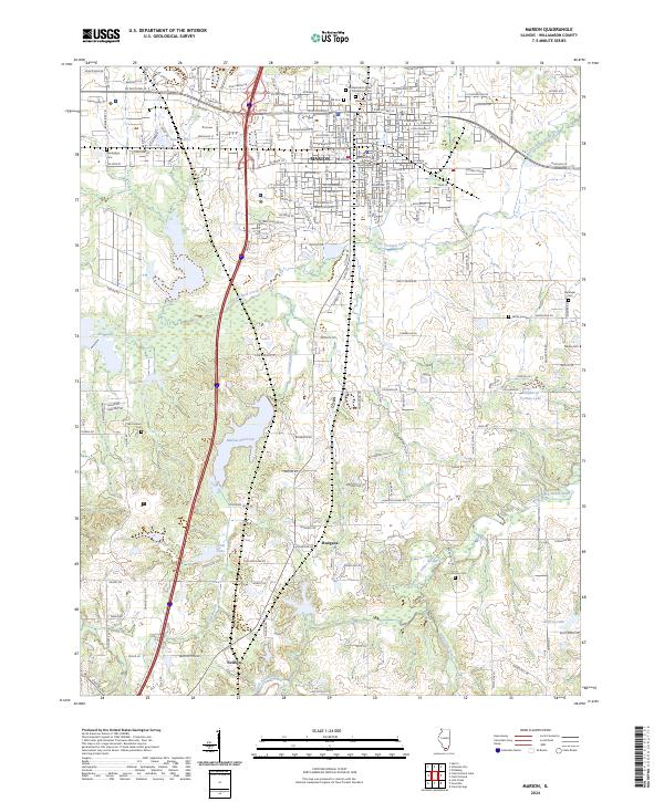 Marion, IL — USGS 7.5-minute topo (2024)