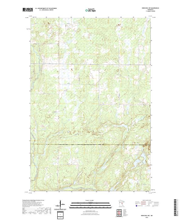 Kroschel NW, MN — USGS 7.5-minute topo (2022)