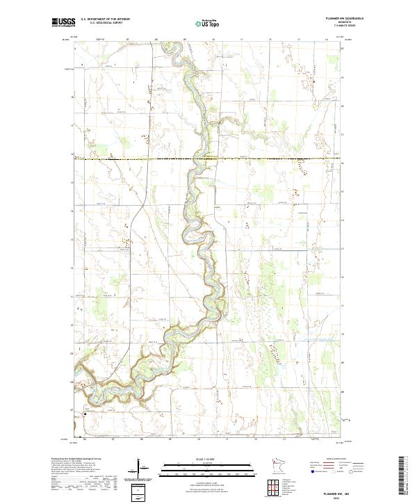Plummer NW, MN — USGS 7.5-minute topo (2022)