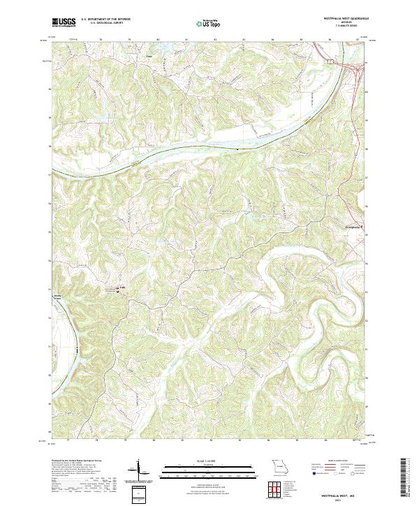Westphalia West, MO — USGS 7.5-minute topo (2021)