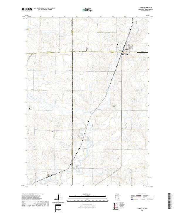 Jasper, MN-SD — USGS 7.5-minute topo (2022)