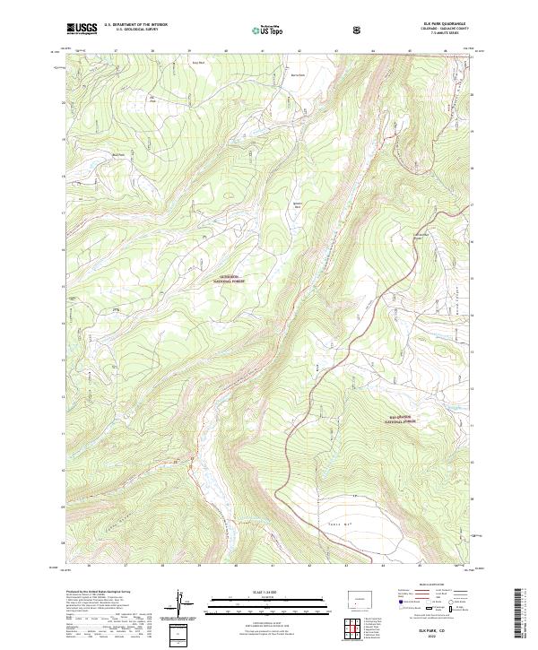 Elk Park, CO — USGS 7.5-minute topo (2022)