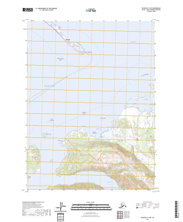 Seldovia C-4 SW, AK — USGS 7.5-minute topo (2024)