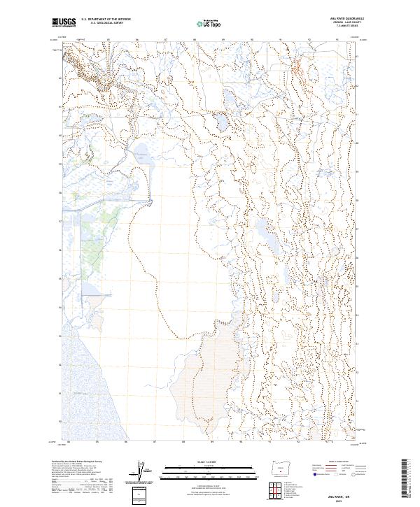 Ana River, OR — USGS 7.5-minute topo (2023)