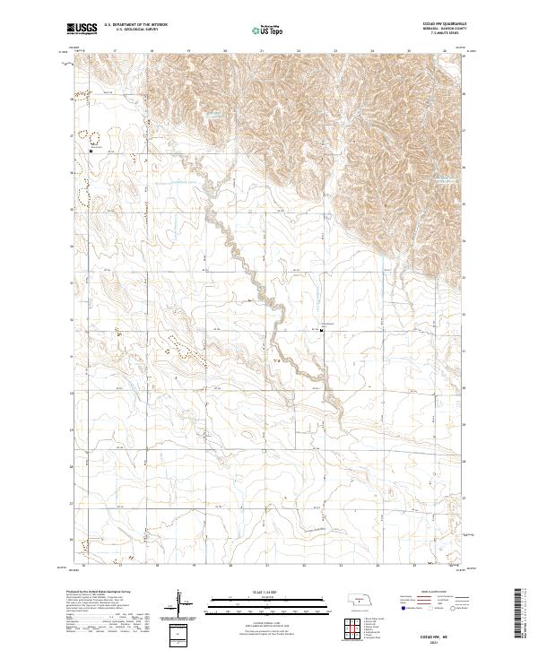 Cozad NW, NE — USGS 7.5-minute topo (2021)