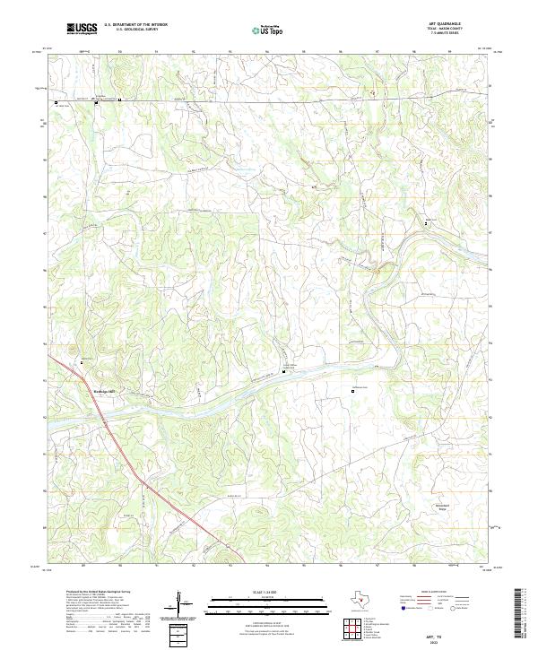 Art, TX — USGS 7.5-minute topo (2022)