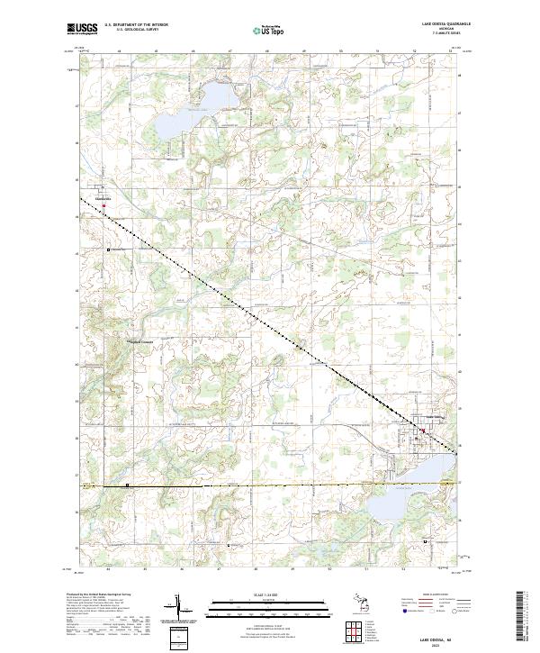 Lake Odessa, MI — USGS 7.5-minute topo (2023)