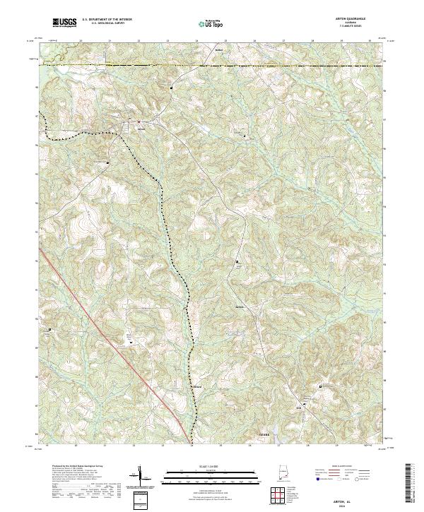 Ariton, AL — USGS 7.5-minute topo (2024)