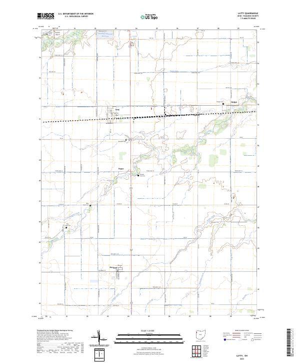 Latty, OH — USGS 7.5-minute topo (2023)