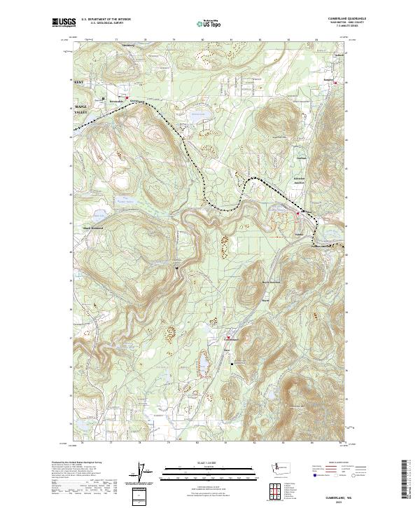 Cumberland, WA — USGS 7.5-minute topo (2023)