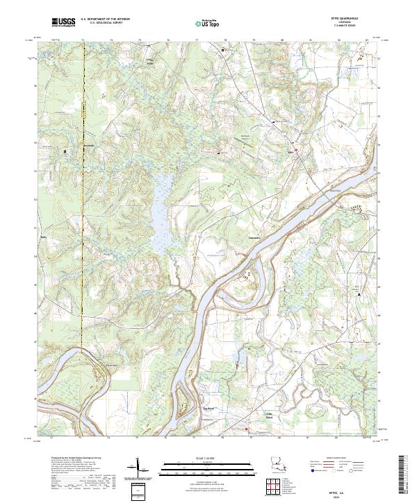 Effie, LA — USGS 7.5-minute topo (2024)