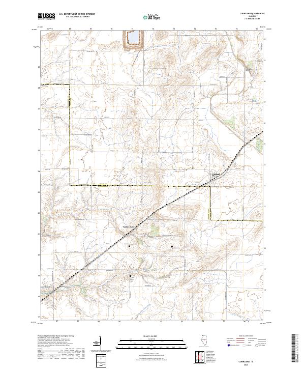 Cornland, IL — USGS 7.5-minute topo (2024)