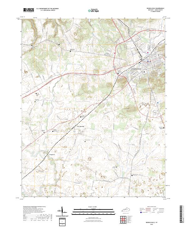Russellville, KY — USGS 7.5-minute topo (2022)