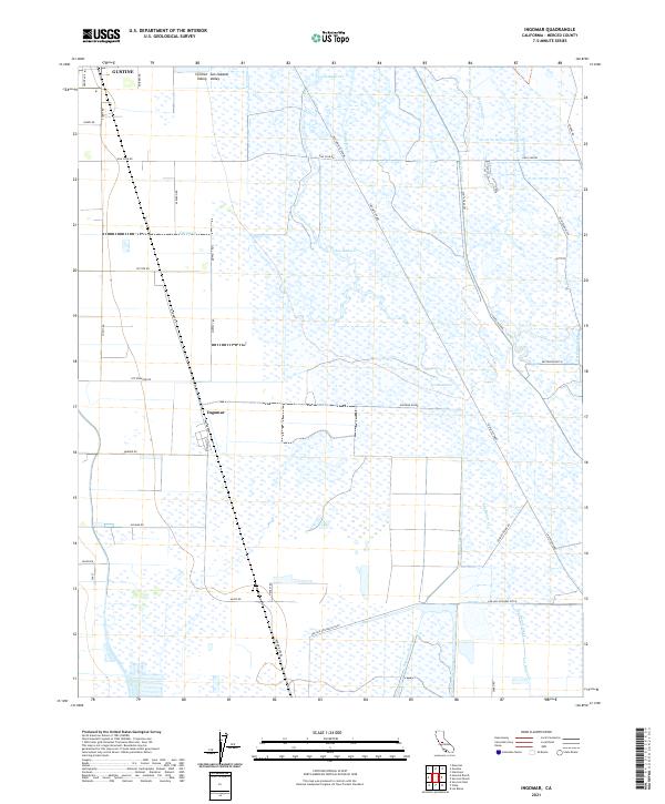 Ingomar, CA — USGS 7.5-minute topo (2021)