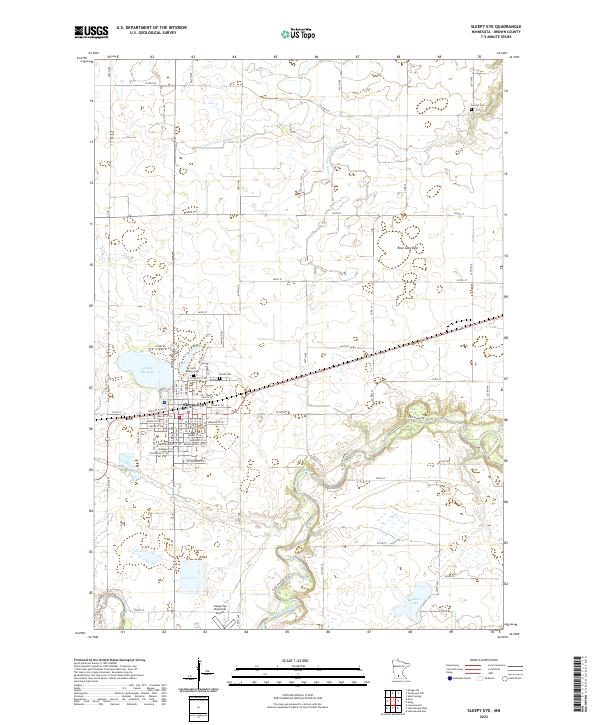 Sleepy Eye, MN — USGS 7.5-minute topo (2022)