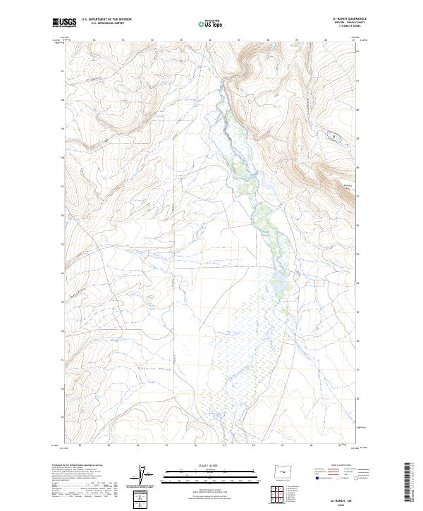 G I Ranch, OR — USGS 7.5-minute topo (2024)