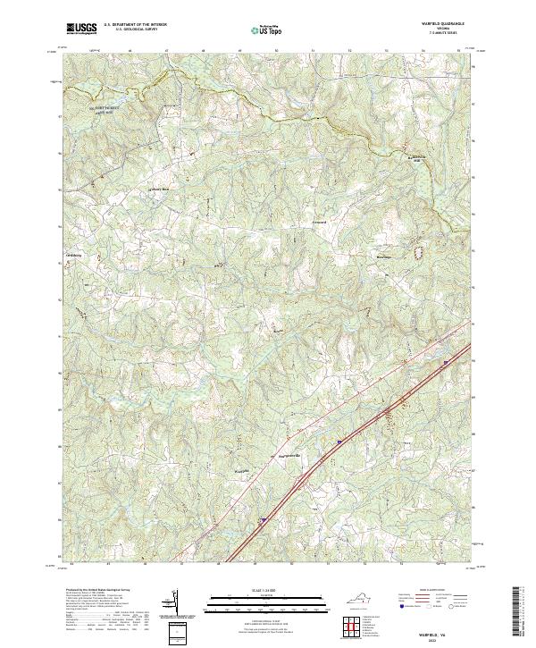 Warfield, VA — USGS 7.5-minute topo (2022)